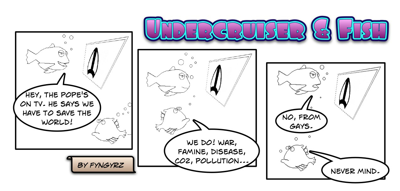 This is an image containing comic strip, a visual joke. Sorry.