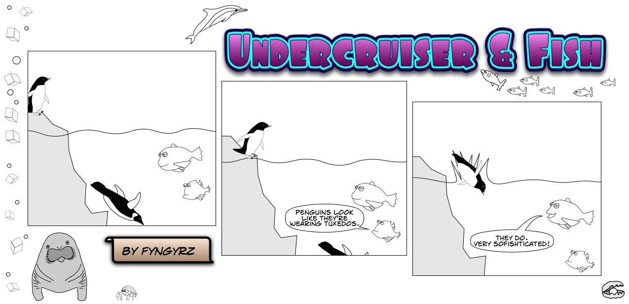 This is an image containing comic strip, a visual joke. Sorry.