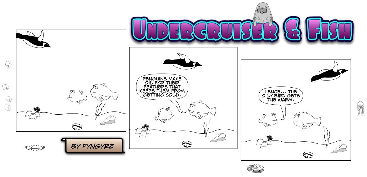 This is an image containing comic strip, a visual joke. Sorry.