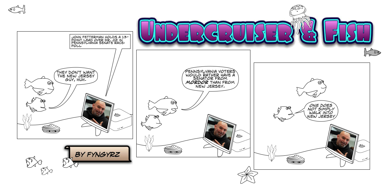 This is an image containing comic strip, a visual joke. Sorry.