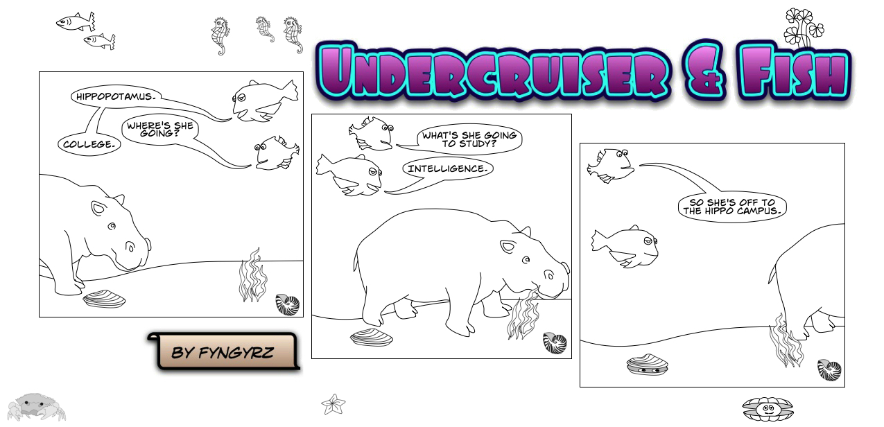 This is an image containing comic strip, a visual joke. Sorry.