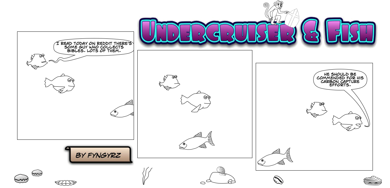 This is an image containing comic strip, a visual joke. Sorry.