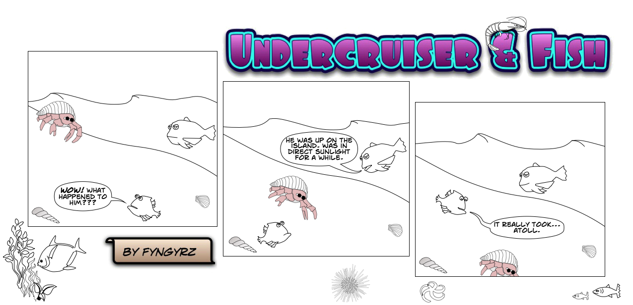 This is an image containing comic strip, a visual joke. Sorry.