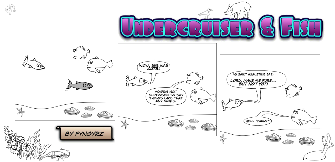 This is an image containing comic strip, a visual joke. Sorry.