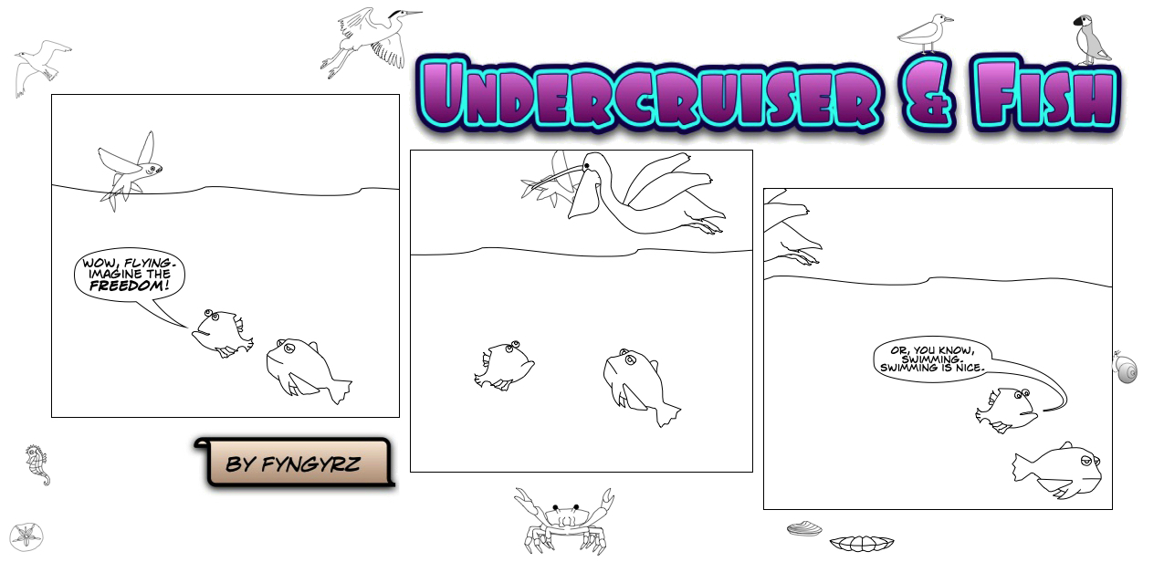 This is an image containing comic strip, a visual joke. Sorry.