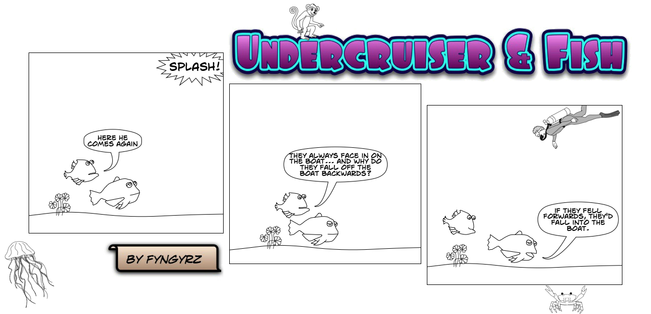 This is an image containing comic strip, a visual joke. Sorry.