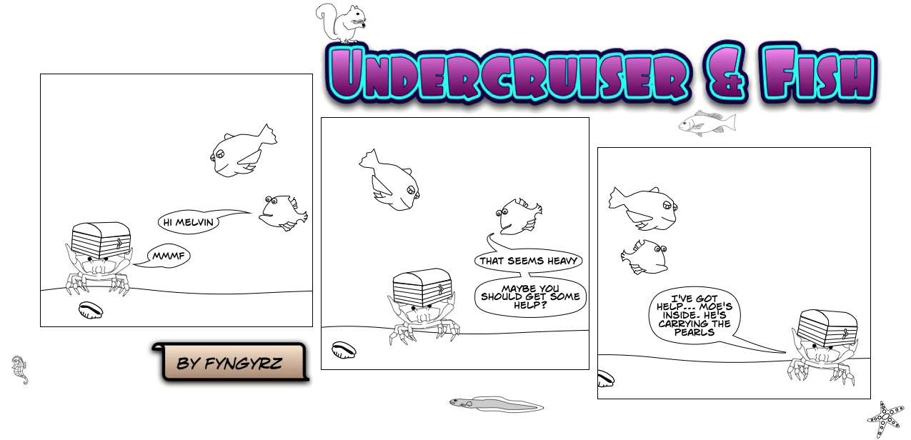 This is an image containing comic strip, a visual joke. Sorry.