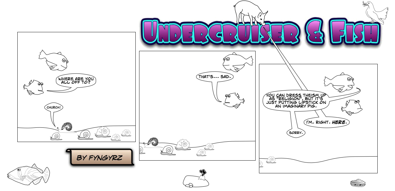 This is an image containing comic strip, a visual joke. Sorry.