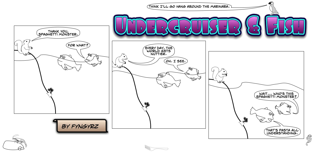 This is an image containing comic strip, a visual joke. Sorry.