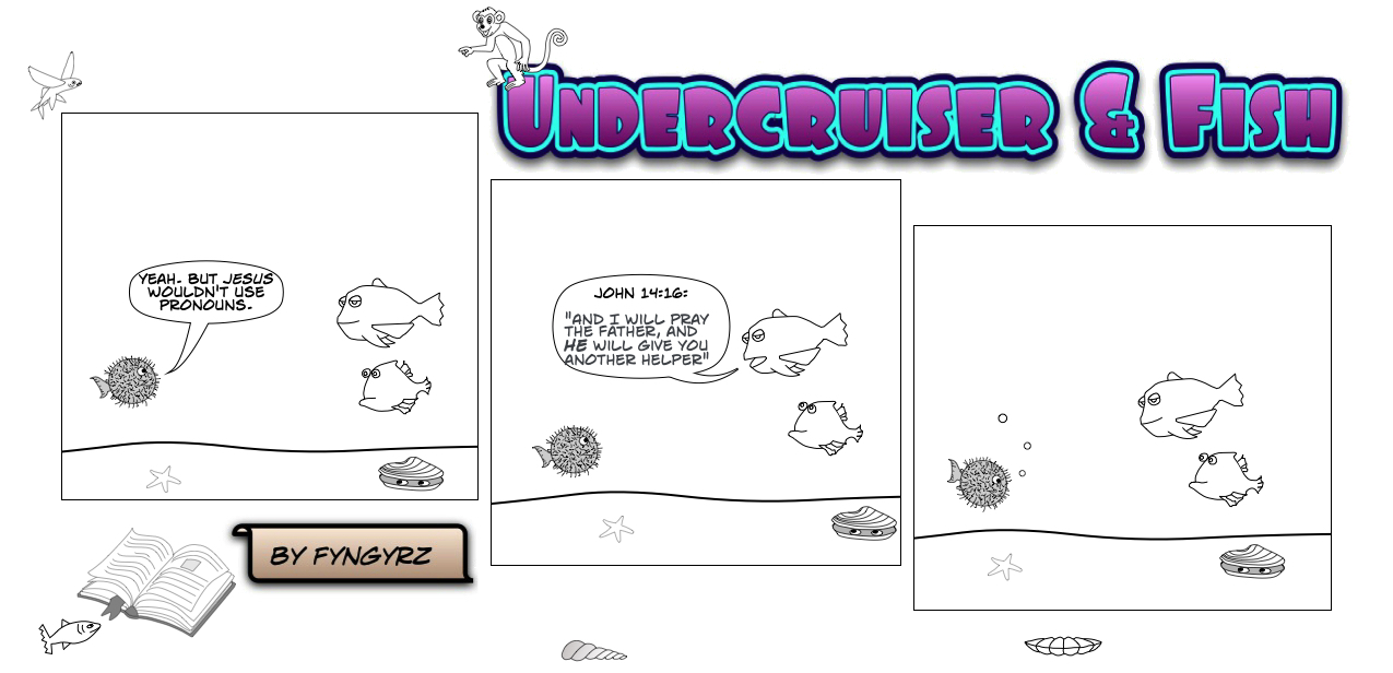 This is an image containing comic strip, a visual joke. Sorry.