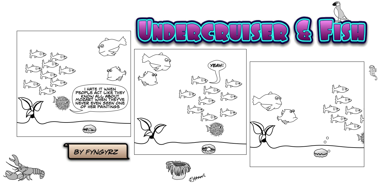 This is an image containing comic strip, a visual joke. Sorry.