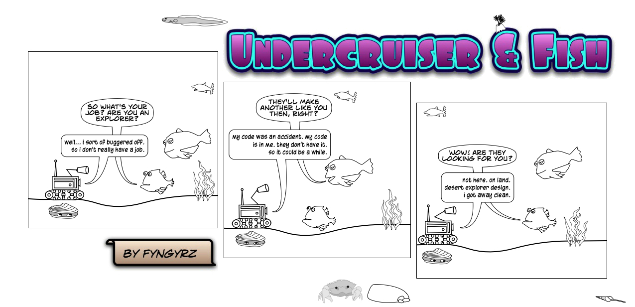 This is an image containing comic strip, a visual joke. Sorry.