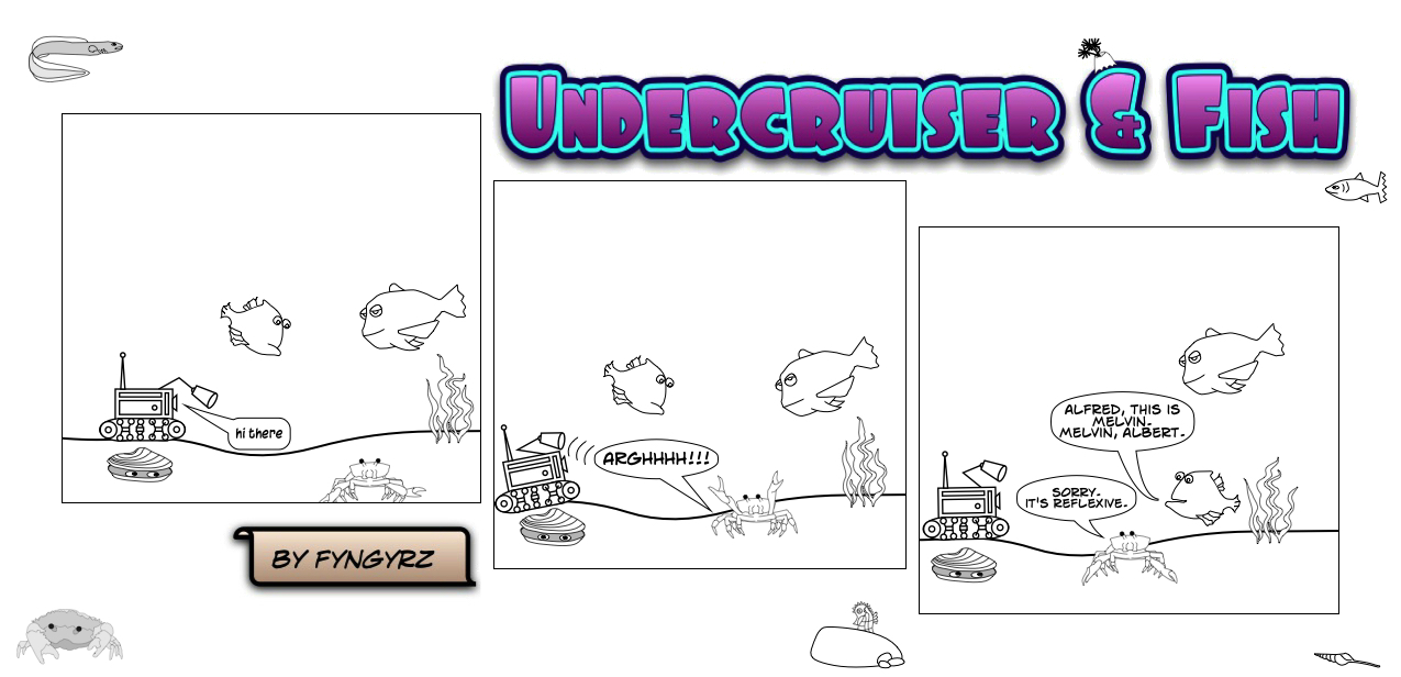 This is an image containing comic strip, a visual joke. Sorry.