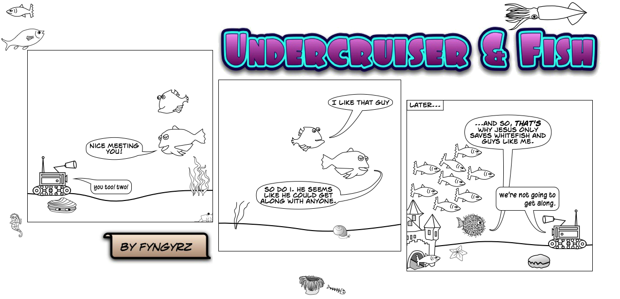 This is an image containing comic strip, a visual joke. Sorry.