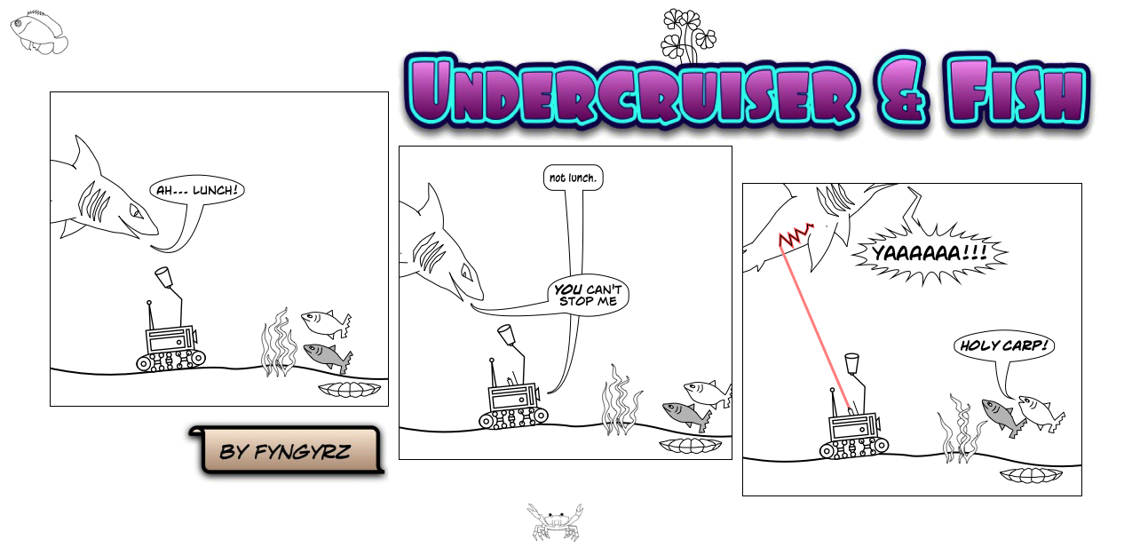 This is an image containing comic strip, a visual joke. Sorry.