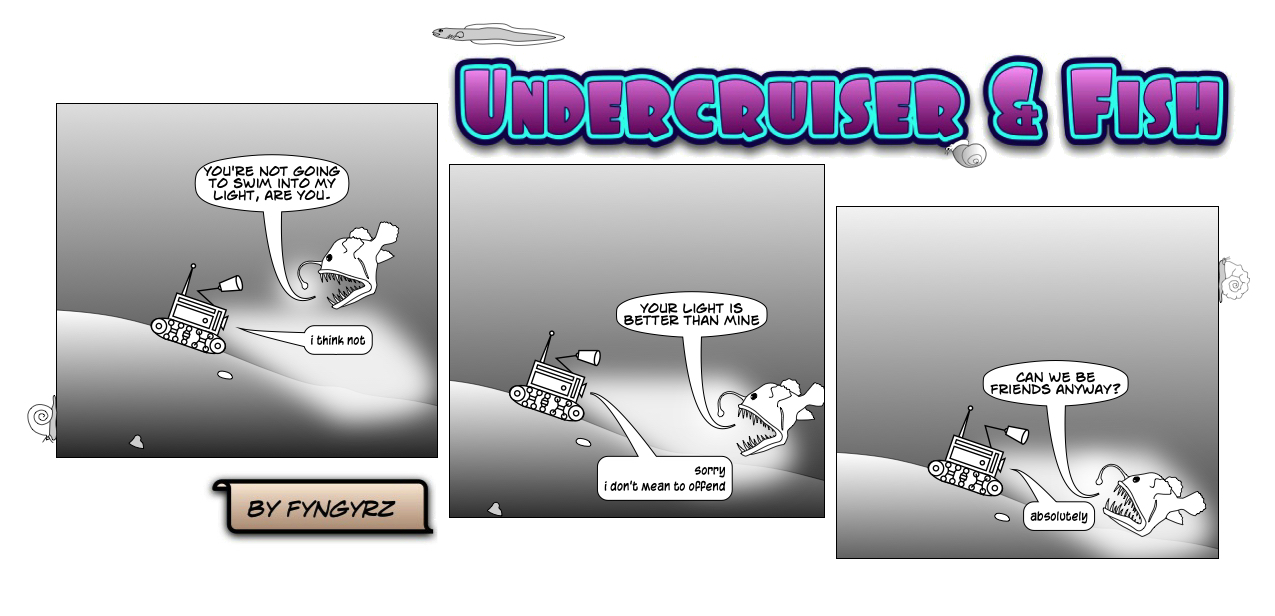 This is an image containing comic strip, a visual joke. Sorry.