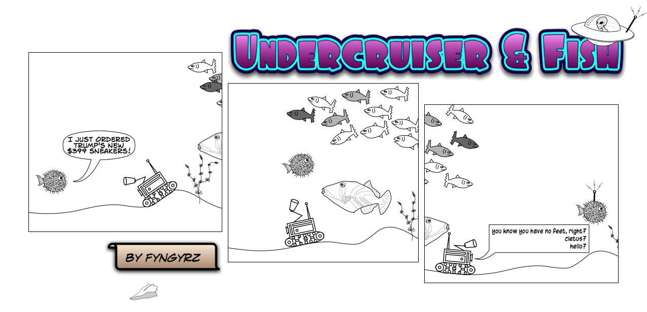 This is an image containing comic strip, a visual joke. Sorry.