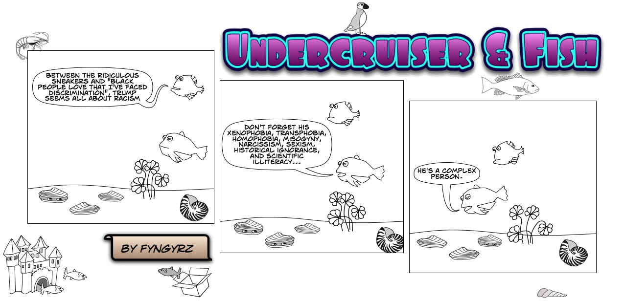 This is an image containing comic strip, a visual joke. Sorry.