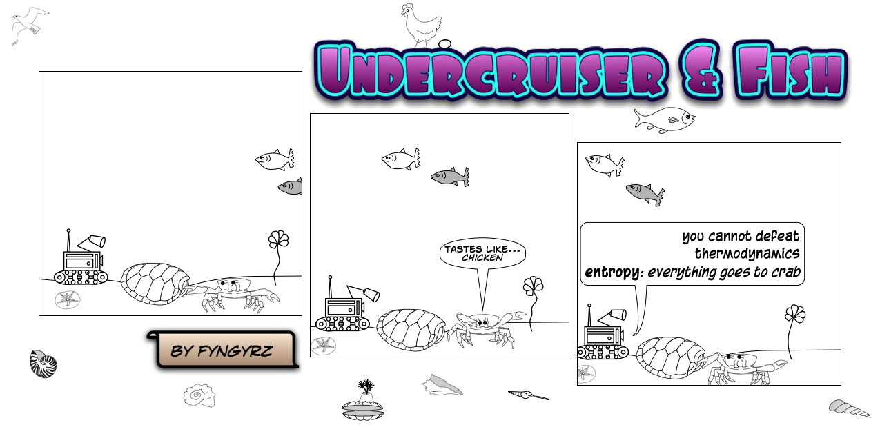 This is an image containing comic strip, a visual joke. Sorry.