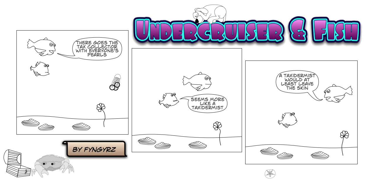 This is an image containing comic strip, a visual joke. Sorry.