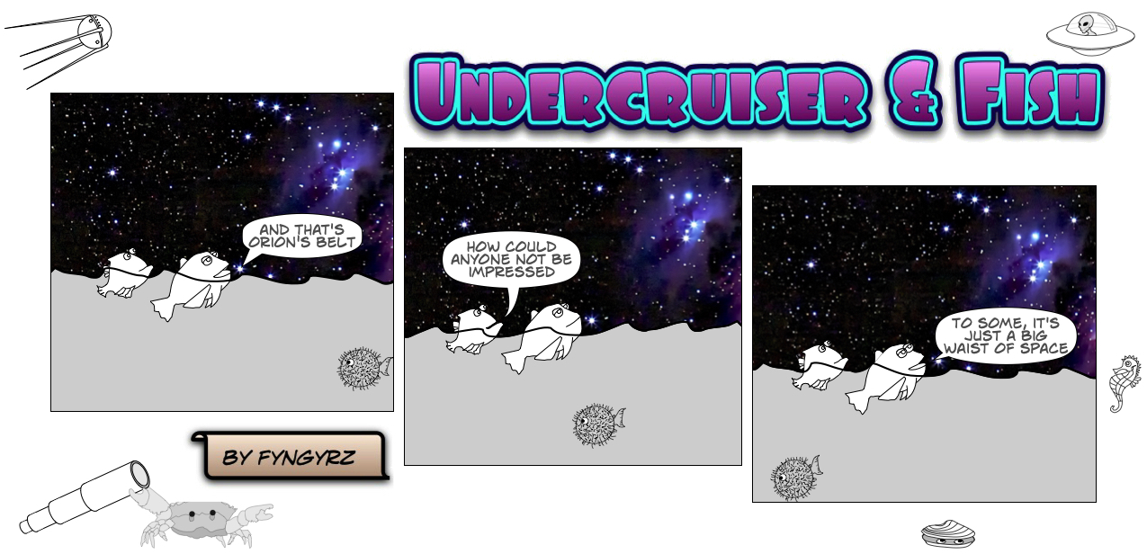 This is an image containing comic strip, a visual joke. Sorry.