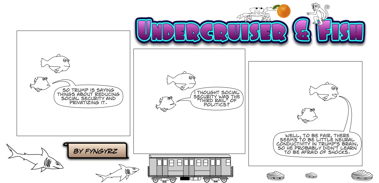 This is an image containing comic strip, a visual joke. Sorry.