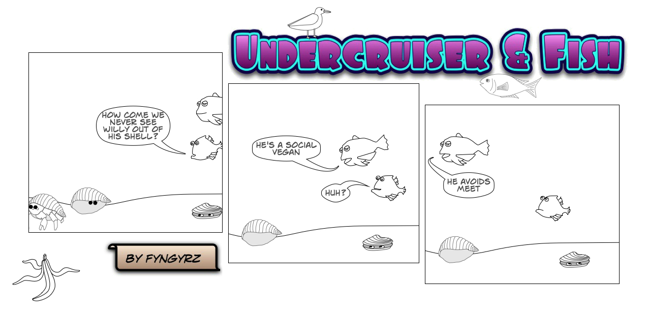 This is an image containing comic strip, a visual joke. Sorry.