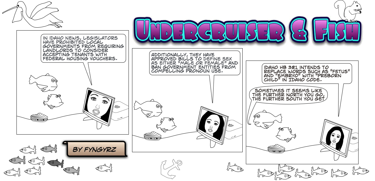 This is an image containing comic strip, a visual joke. Sorry.