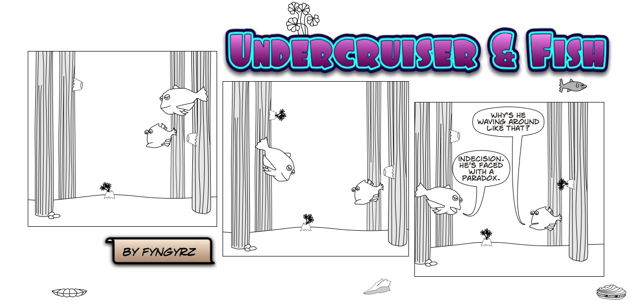 This is an image containing comic strip, a visual joke. Sorry.