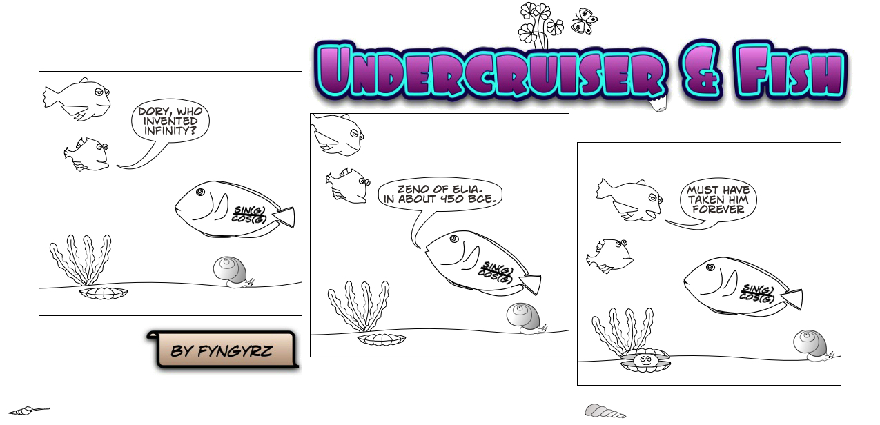 This is an image containing comic strip, a visual joke. Sorry.