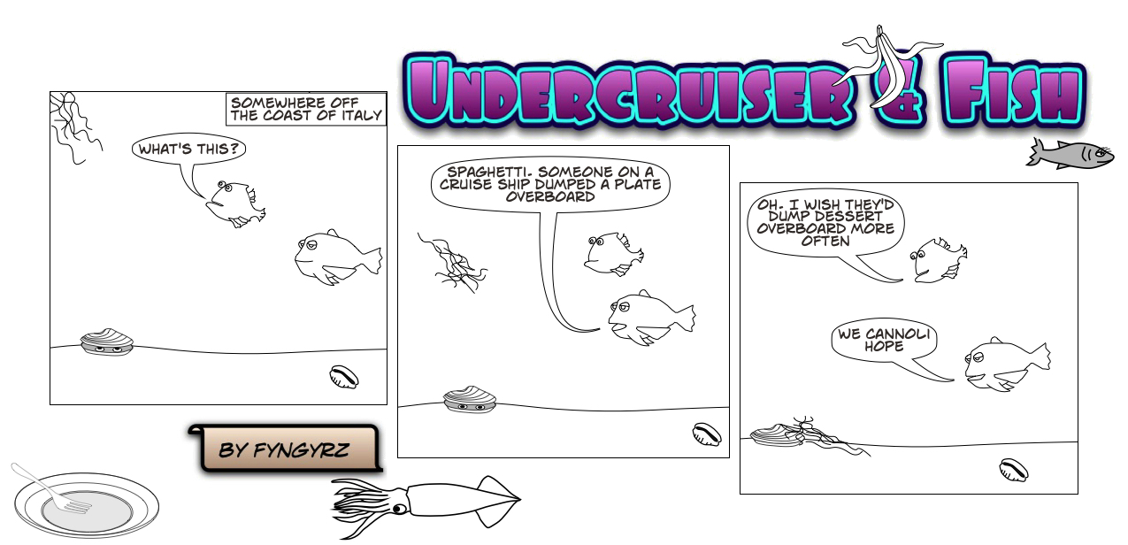 This is an image containing comic strip, a visual joke. Sorry.