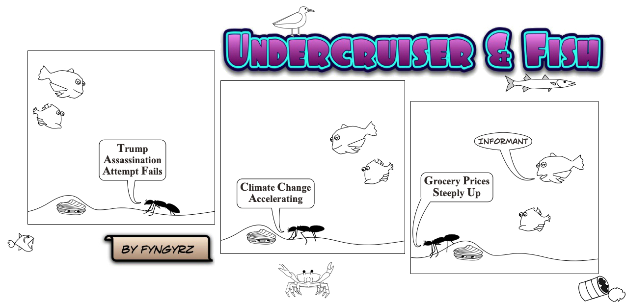 This is an image containing comic strip, a visual joke. Sorry.