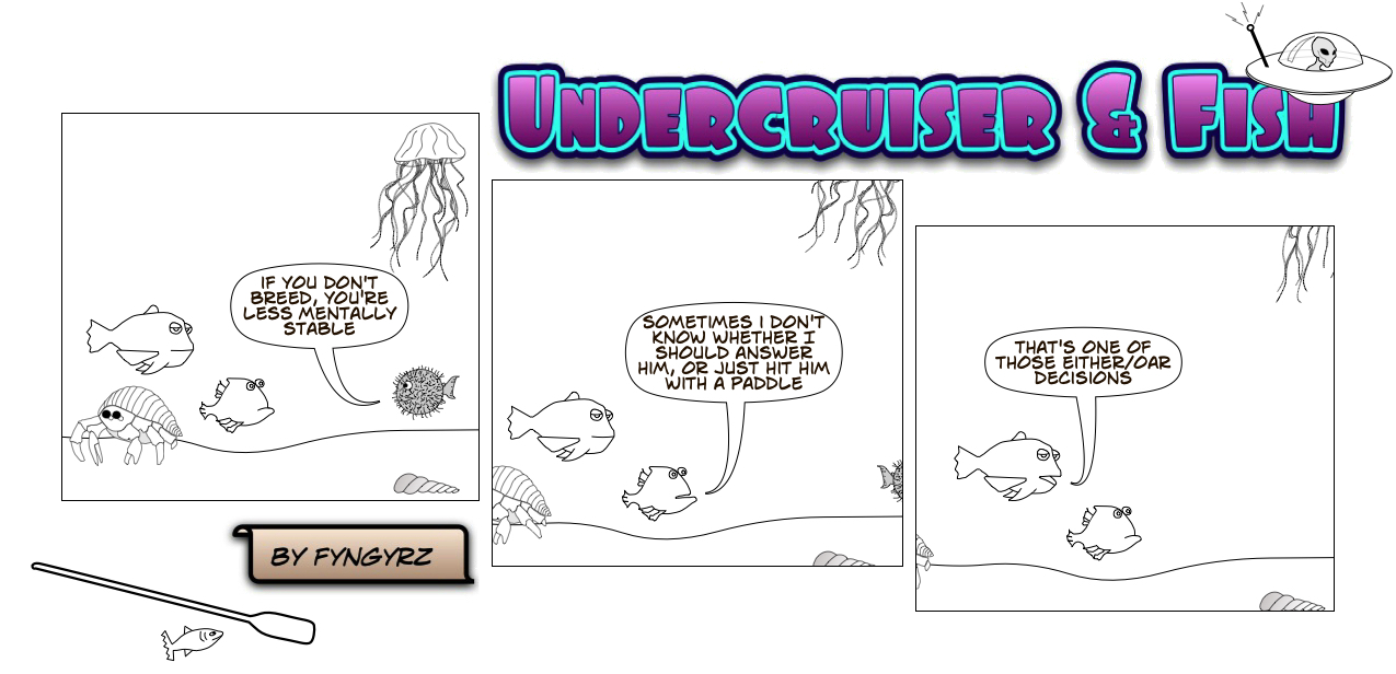 This is an image containing comic strip, a visual joke. Sorry.