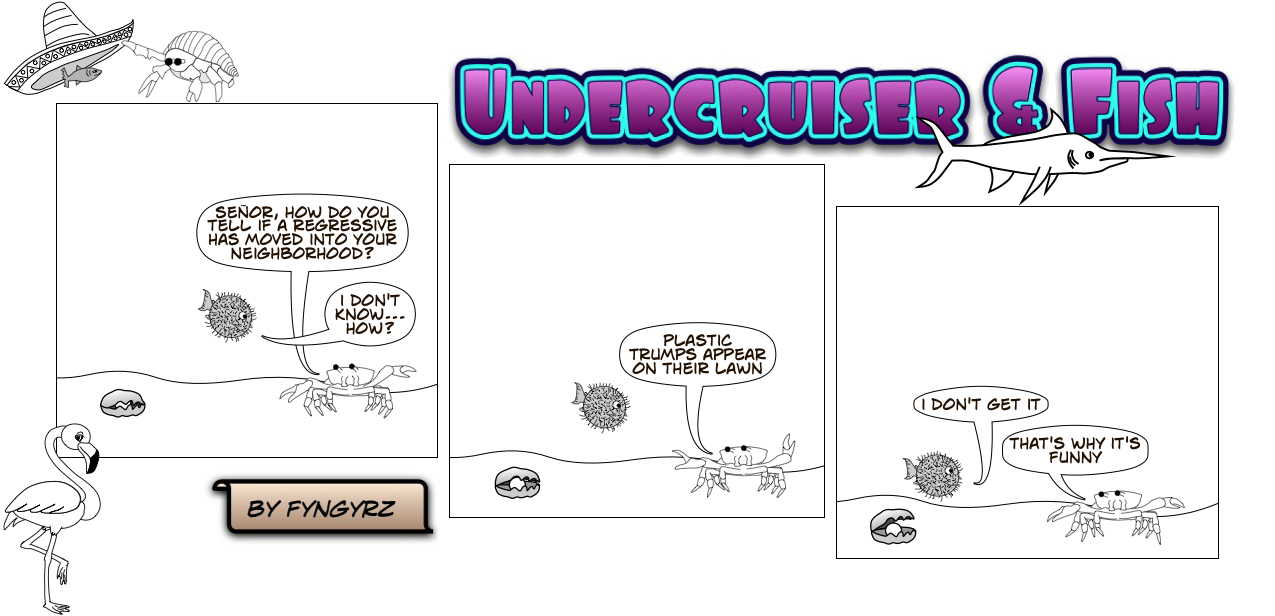 This is an image containing comic strip, a visual joke. Sorry.