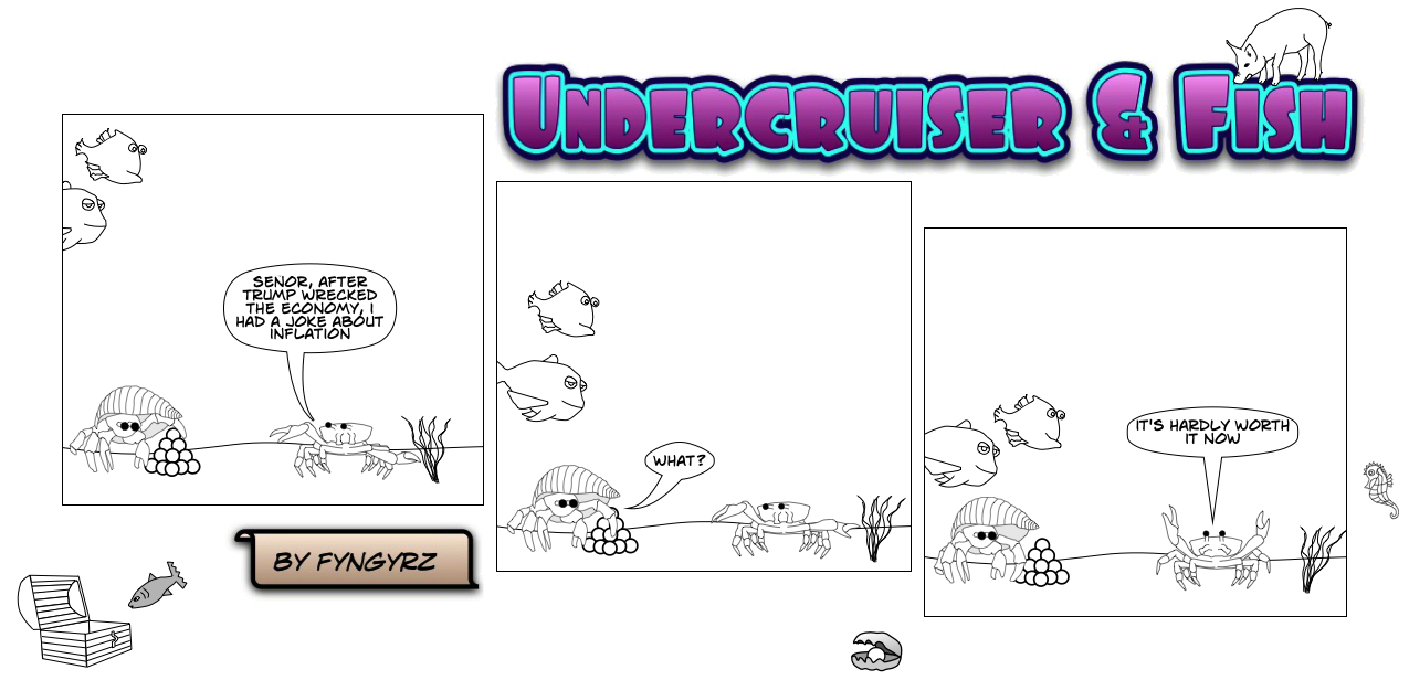 This is an image containing comic strip, a visual joke. Sorry.