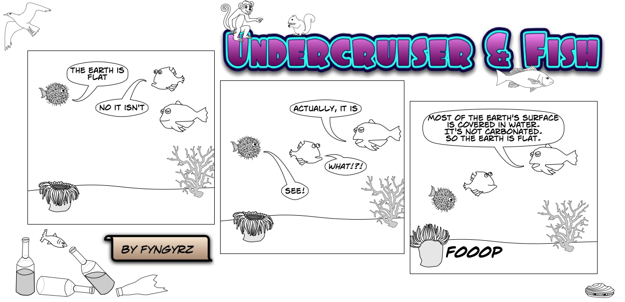 This is an image containing comic strip, a visual joke. Sorry.