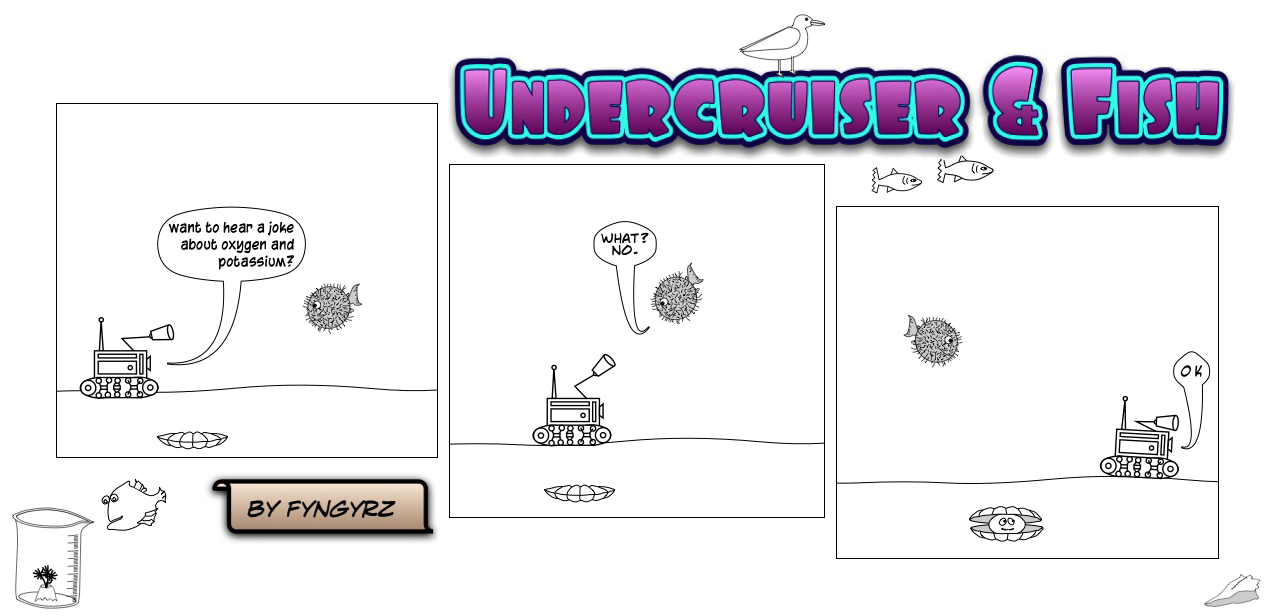 This is an image containing comic strip, a visual joke. Sorry.