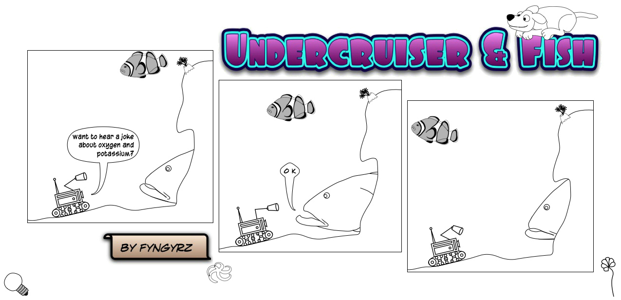 This is an image containing comic strip, a visual joke. Sorry.