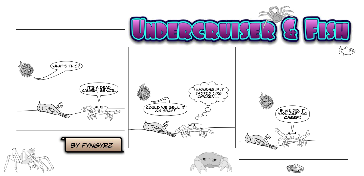 This is an image containing comic strip, a visual joke. Sorry.